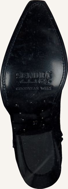 Zwarte SENDRA Enkellaarsjes 16578 Zwarte SENDRA Enkellaarsjes 16578 - large