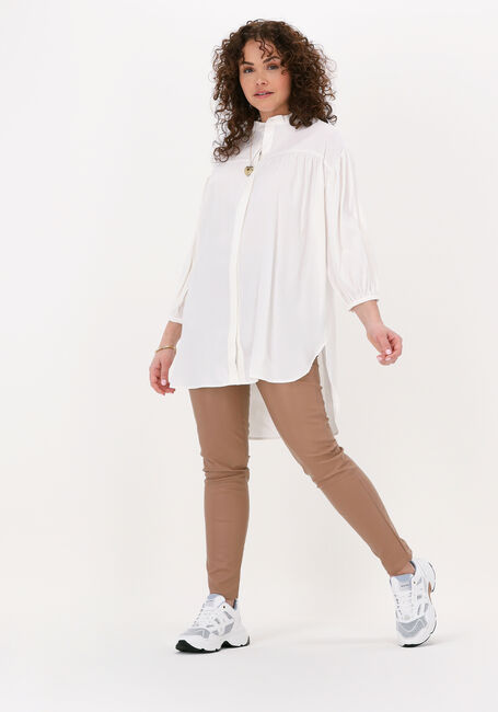Gebroken wit SIMPLE Blouse WOVEN BLOUSE MARIN STRUC - large
