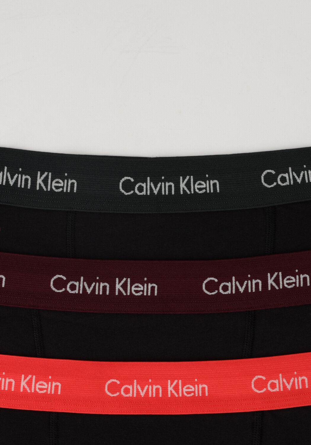 Zwarte CALVIN KLEIN UNDERWEAR Boxershorts 3-PACK TRUNKS - large