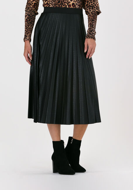 Zwarte JANSEN AMSTERDAM Midirok SKIRT PLISSE - large