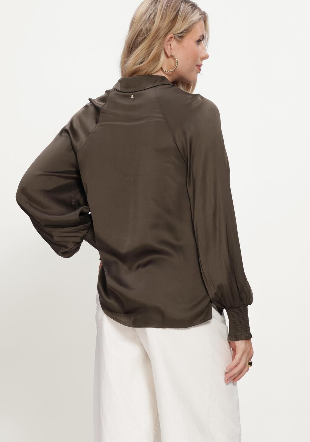 IBANA Dames Blouses Tyna Donkergroen