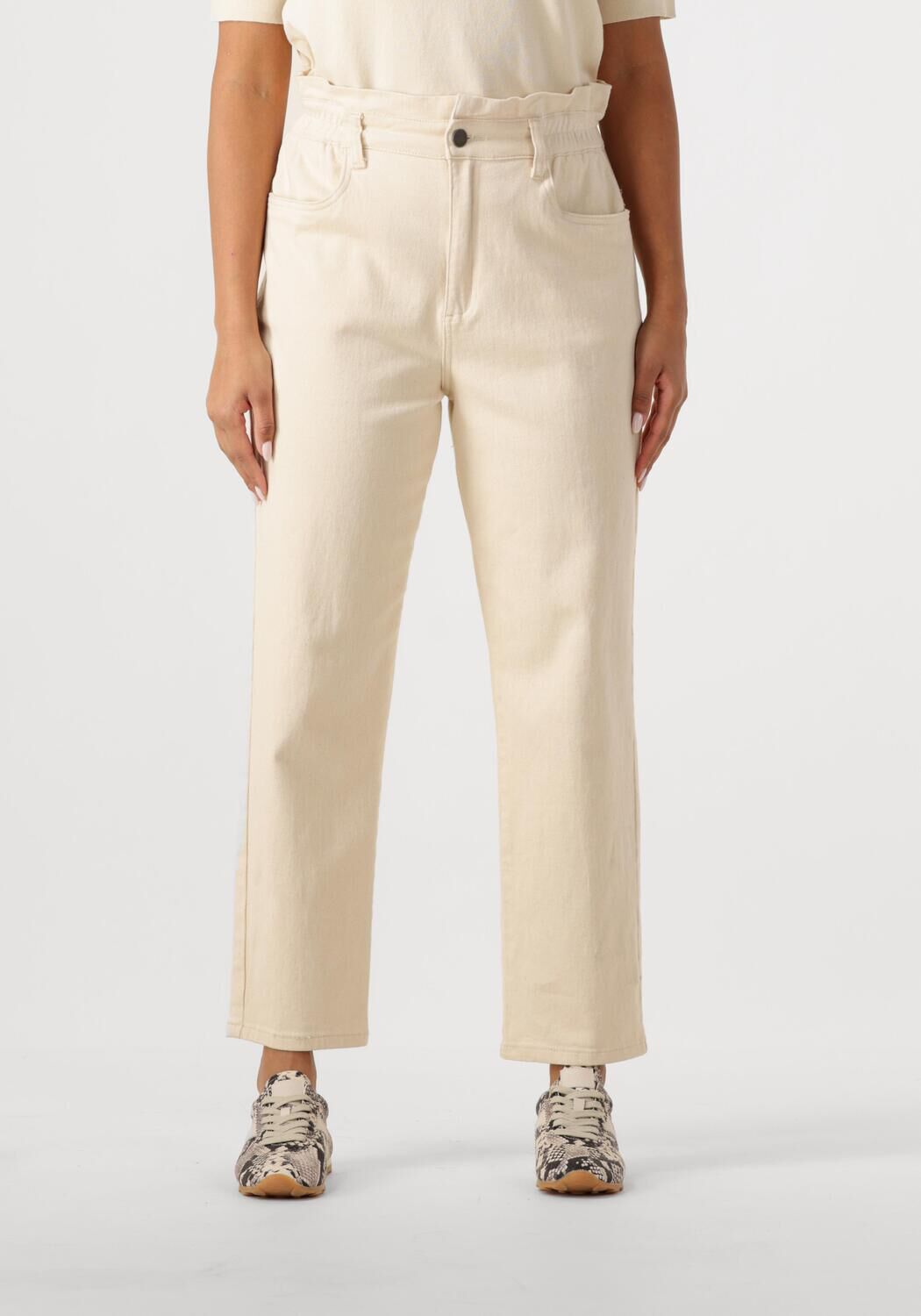 Minus Elegante Ecru Pantalon voor Vrouwen Beige Dames