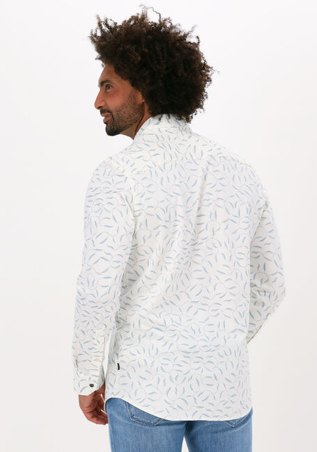 Witte VANGUARD Casual overhemd LONG SLEEVE SHIRT BRANCHES PRINT ON FINE JERSEY - large