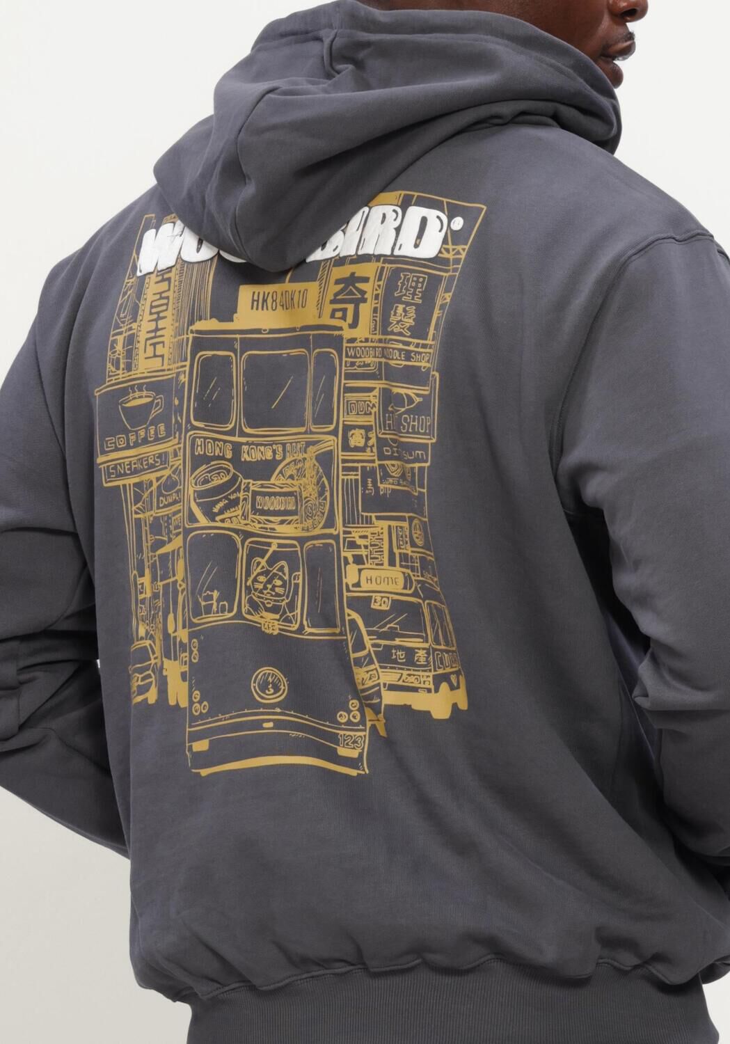 WOODBIRD Heren Truien & Vesten Wbpacs Tram Hoodie Donkergrijs