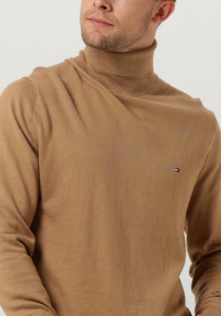 Bruine TOMMY HILFIGER Coltrui PIMA ORG CTN CASHMERE ROLL NECK - large