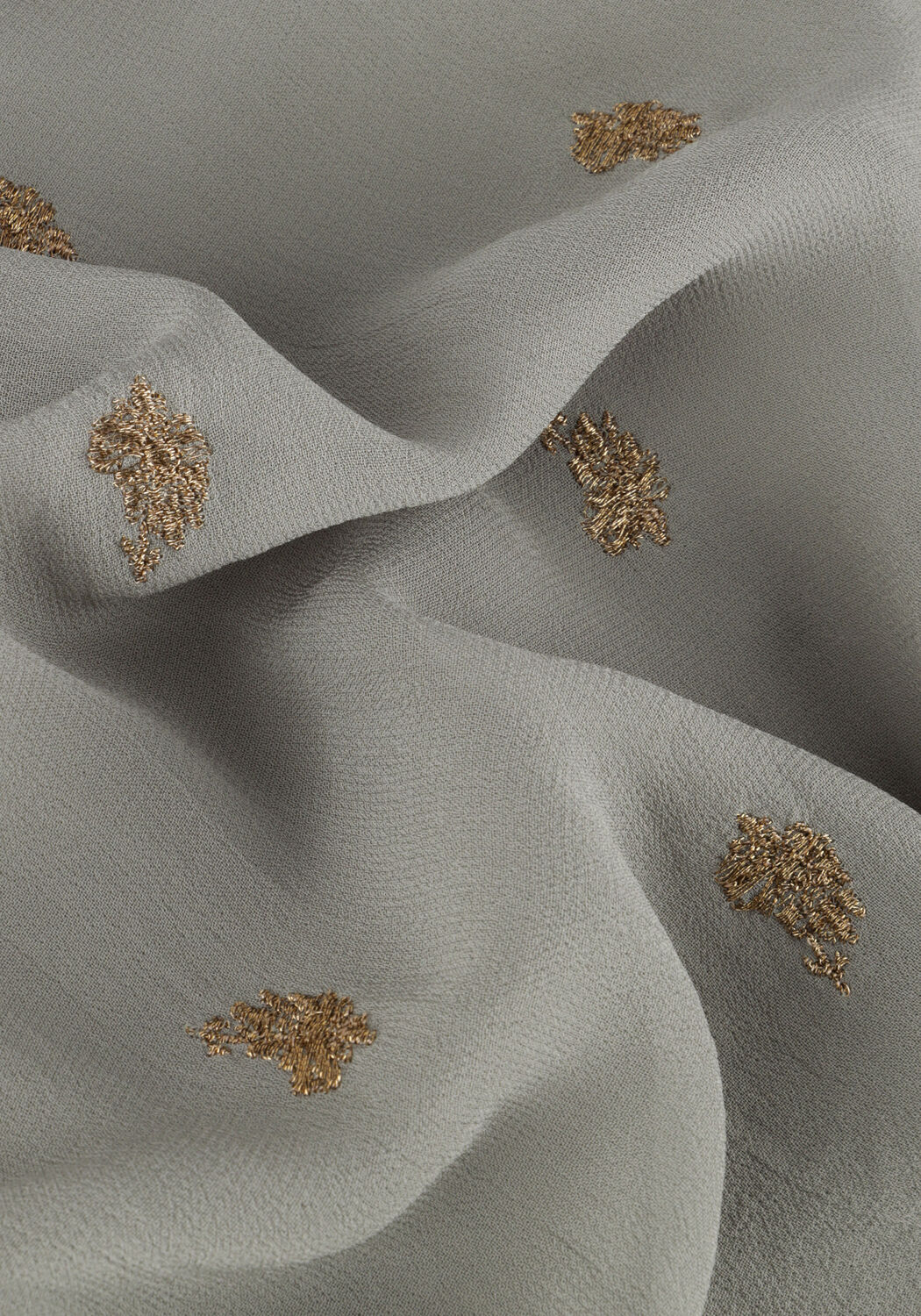 Grijze SCOTCH & SODA Blouses EMBROIDERED TOP WITH TIE NECK - large