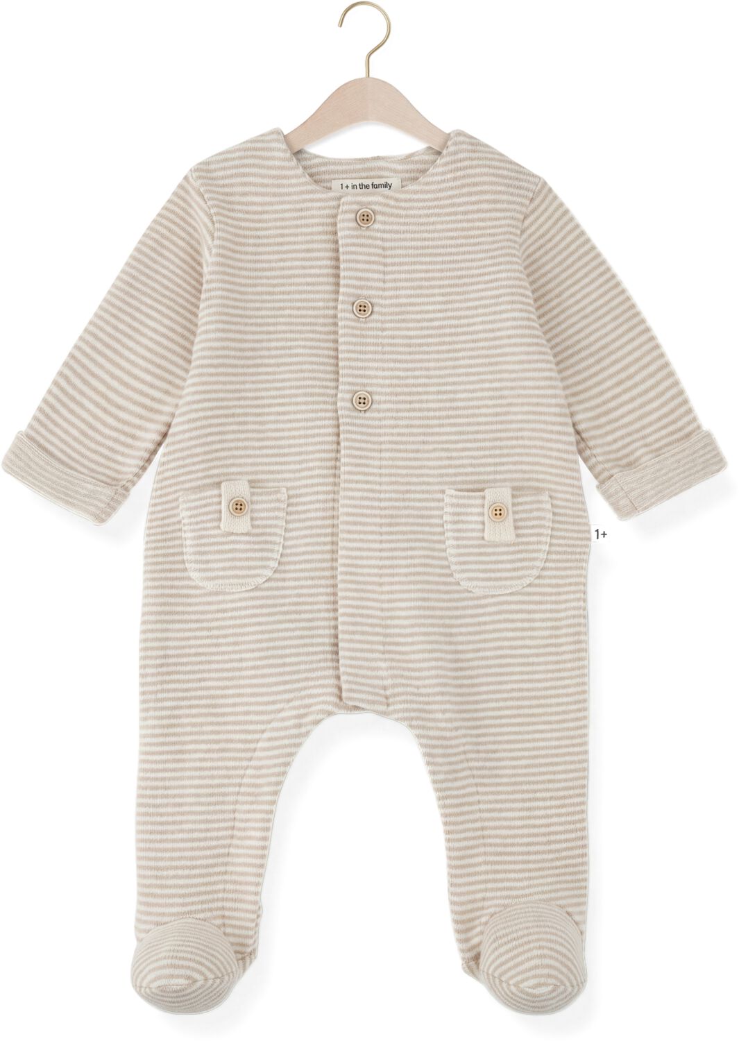 +1 IN THE FAMILY Baby Rompers Metz Beige