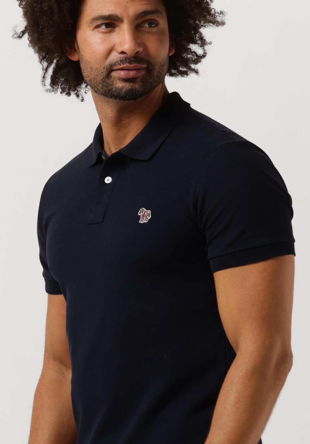 PS PAUL SMITH Heren Polo's & T-shirts Mens Slim Fit Ss Polo Shirt Zebra Donkerblauw