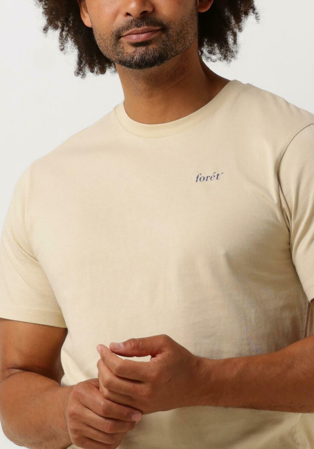 FORÉT Forét Heren Polo's & T-shirts Still T-shirt Zand