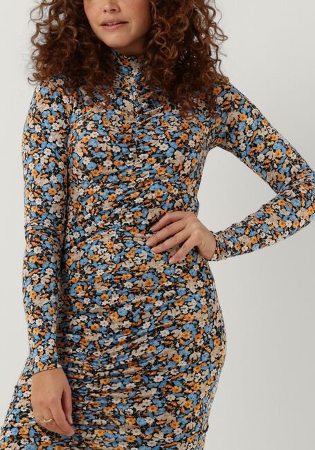 Grijze ENVII Mini jurk ENMACRO LS DRESS AOP 6921 - large