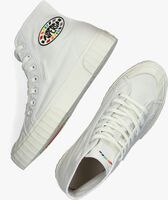 Witte SUPERGA 2696 STRIP MULTIC LOGO Hoge sneaker - medium