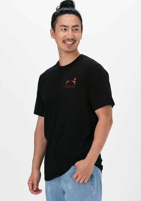 Zwarte EDWIN T-shirt TOKYO NIGHTFALL TS - large