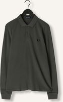 Olijf FRED PERRY Polo LONG SLEEVE PLAIN FRED PERRY SHIRT Olijf FRED PERRY Polo LONG SLEEVE PLAIN FRED PERRY SHIRT - medium
