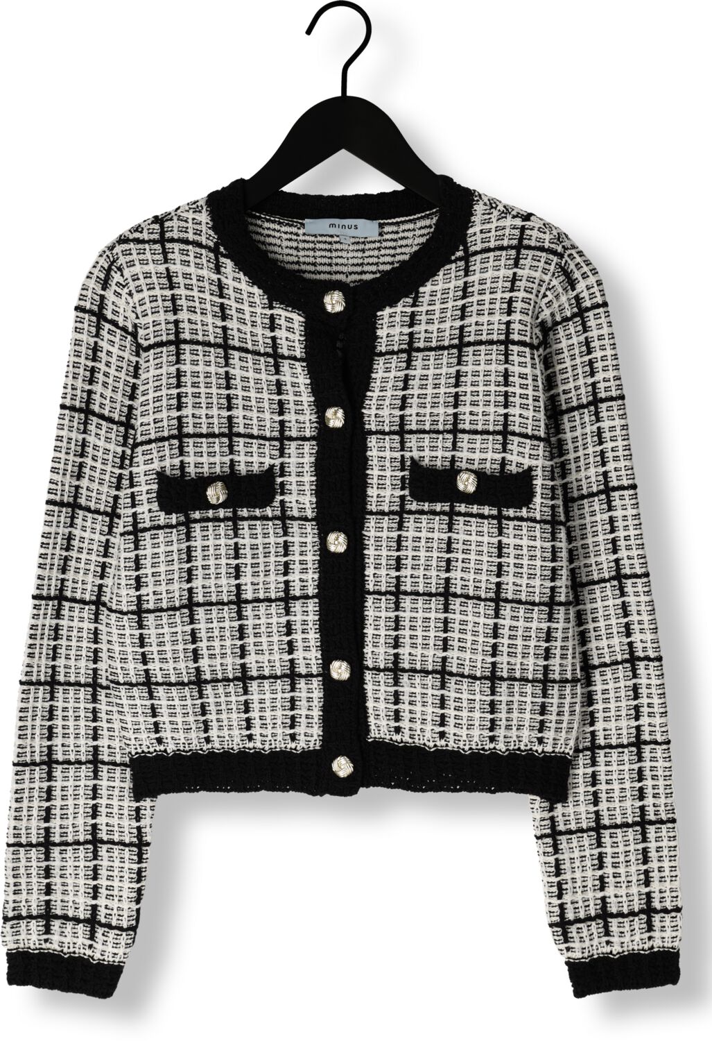 MINUS Dames Blazers Satina Knit Cardigan Zwart