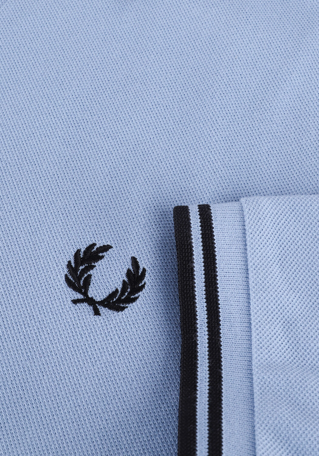 Lichtblauwe FRED PERRY Polo TWIN TIPPED FRED PERRY SHIRT - large