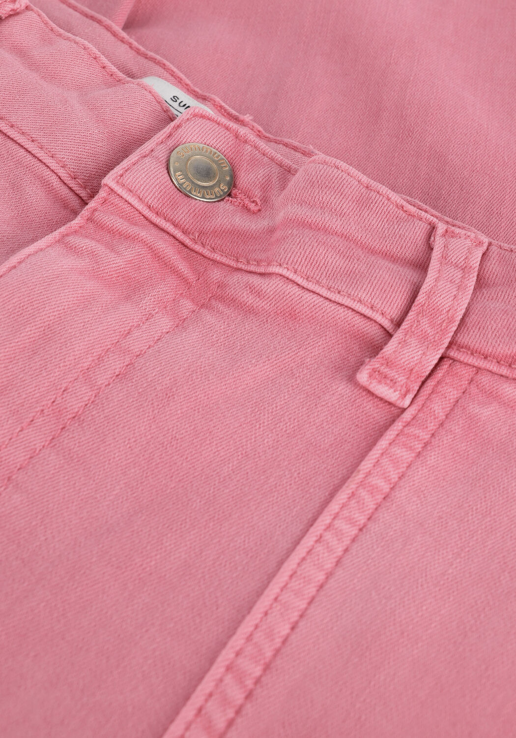 Roze SUMMUM Straight leg jeans BOOTCUT CROPPED PANT SLUBBY ST - large