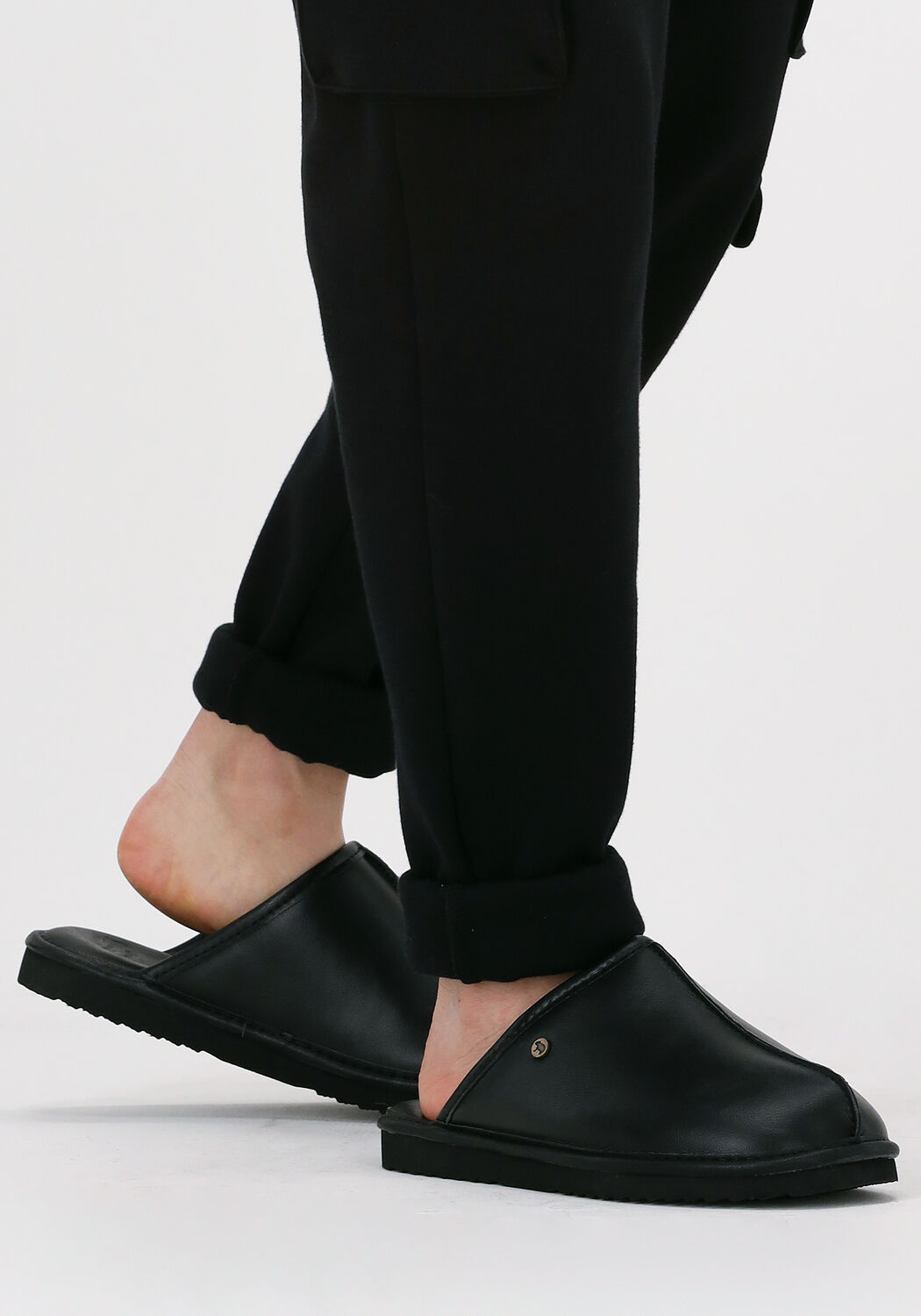 Zwarte WARMBAT Pantoffels BARRON - large