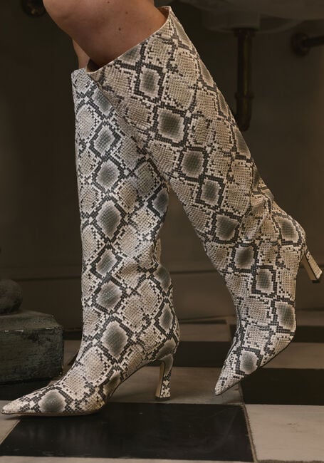 Grijze OMODA ATELIER Hoge laarzen PYTHON X MODEROSA - large