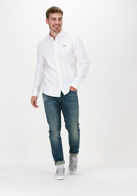 Witte TOMMY JEANS Casual overhemd TJM SLIM STRETCH OXFORD SHIRT - large