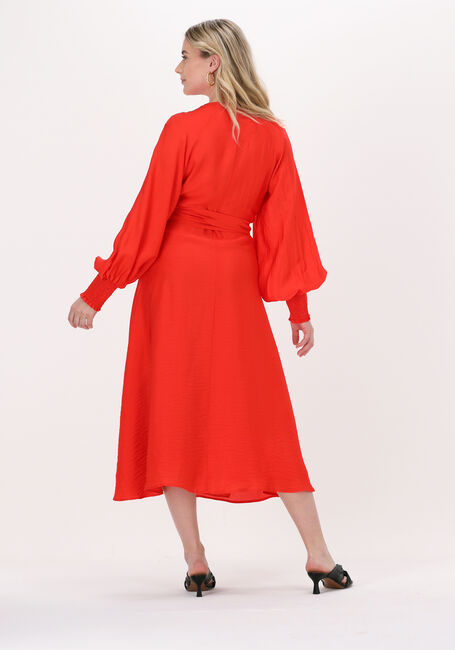 Oranje GESTUZ Midi jurk LUELLA LONG WRAP DRESS - large