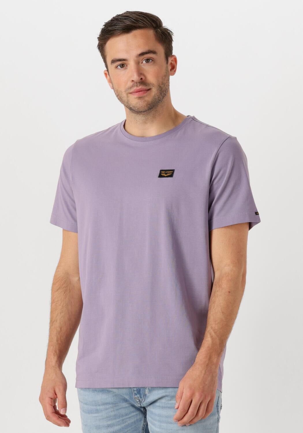 PME LEGEND Heren Polo's & T-shirts Short Sleeve R-neck Guyver Tee Paars