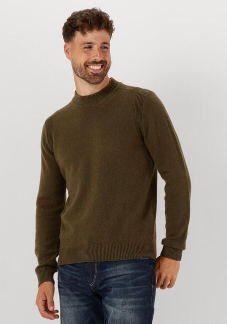 Olijf ANERKJENDT Trui AKRICO LAMBSWOOL KNIT - large