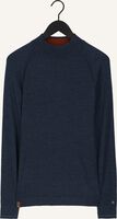 Donkerblauwe CAST IRON Trui MOCK NECK TECH MERINO Donkerblauwe CAST IRON Trui MOCK NECK TECH MERINO - medium
