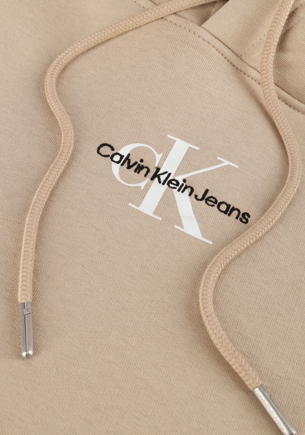 Taupe CALVIN KLEIN Sweater MONOLOGO HOODIE - large