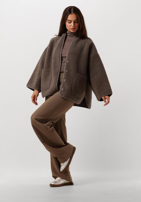 Bruine KNIT-TED Teddy jas JOKO - large