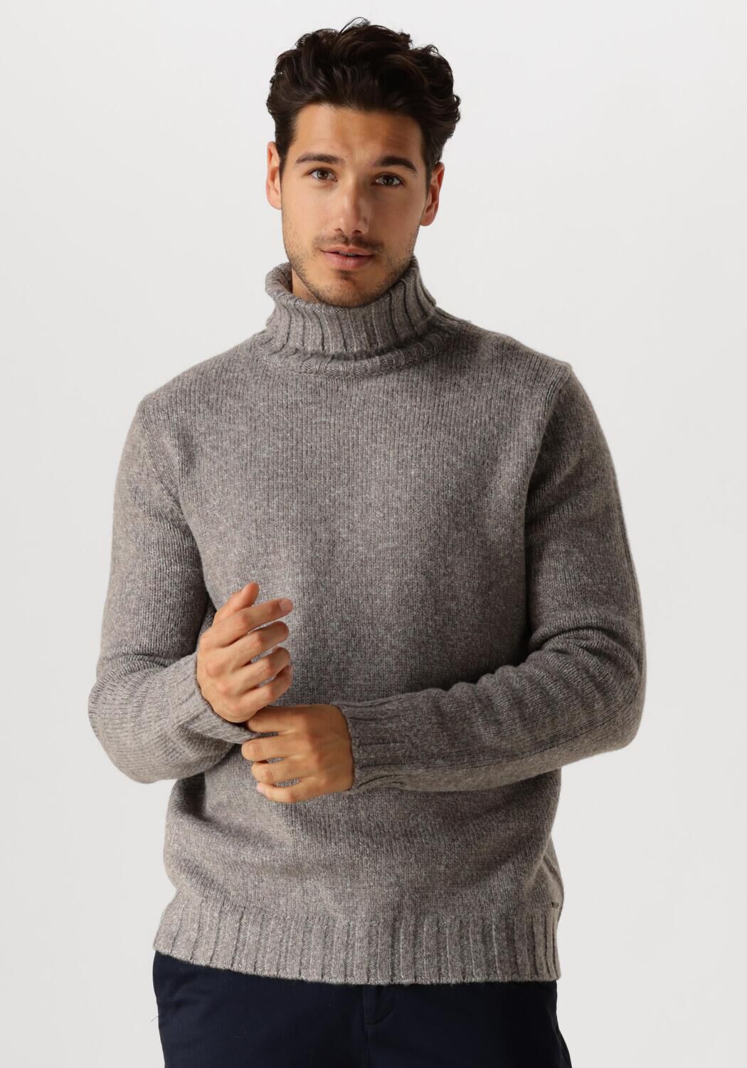 Dstrezzed Heren Turtleneck Sweaters & Vests Gray Heren