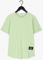 Groene CALVIN KLEIN T-shirt BADGE TURN UP SLEEVE
