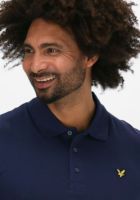Blauwe LYLE & SCOTT Polo PLAIN POLO SHIRT - large