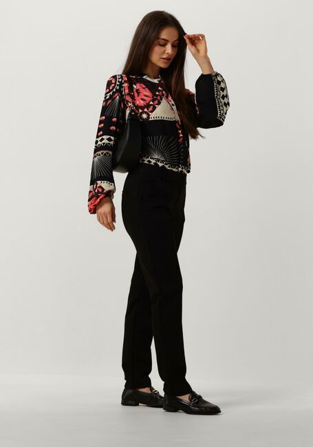 Zwarte SUMMUM Blouses TOP SCARF PRINT - large