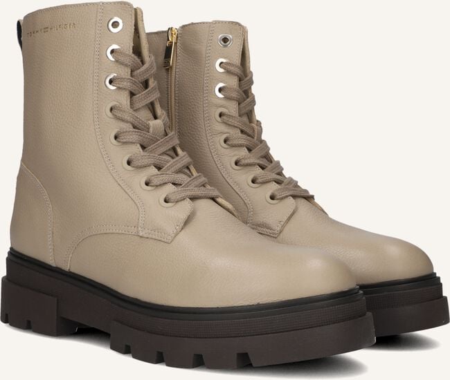 Beige TOMMY HILFIGER Veterboots BICOLOR LACE-UP Beige TOMMY HILFIGER Veterboots BICOLOR LACE-UP - large