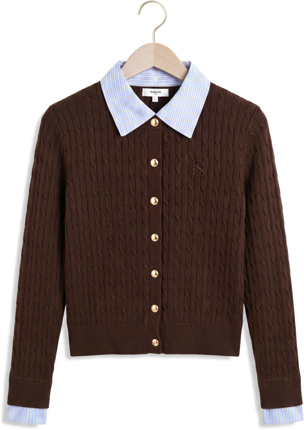 SUNCOO Dames Truien & Vesten Gasti Bruin
