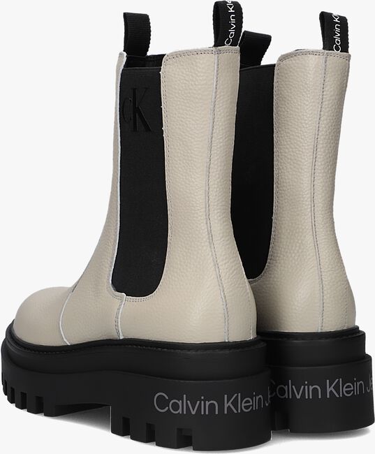 Witte CALVIN KLEIN Chelsea boots FLATFORM HIGH - large