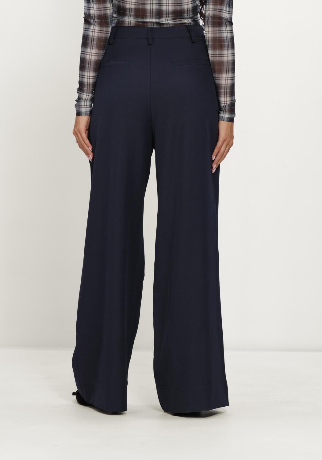 Blauwe CO'COUTURE Pantalon LUNACC PLEAT PANT - large