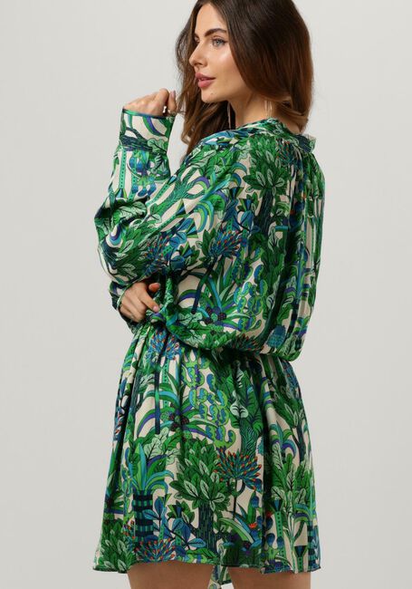 Groene EST'SEVEN Mini jurk EST’JOURNEE DRESS BAMBU - large