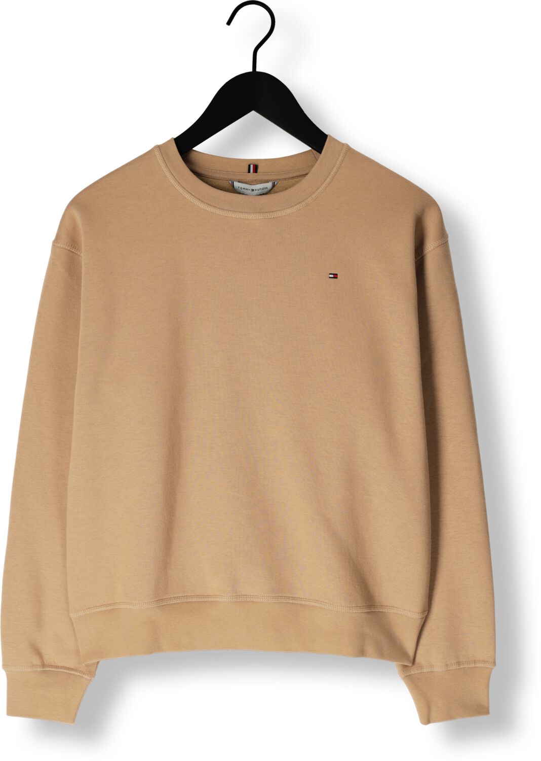 TOMMY HILFIGER Dames Truien & Vesten Reg Flag On Chest Swtshrt Bruin