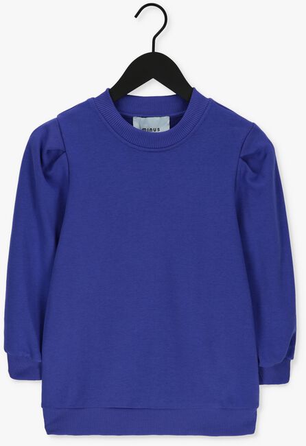 Blauwe MINUS Sweater MIKA 3/4 SLEEVE SWEAT - large