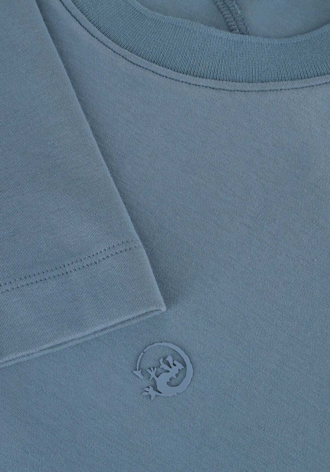 Blauwe CAST IRON T-shirt SHORT SLEEVE R-NECK REGULAR FIT INTERLOCK - large