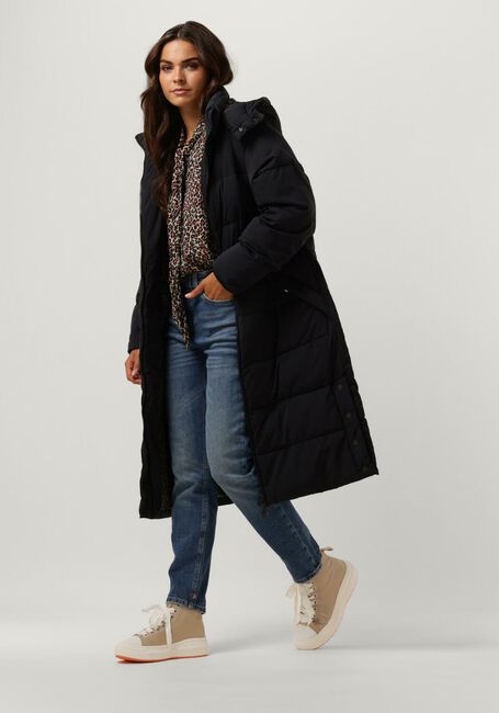 Zwarte SCOTCH & SODA Gewatteerde jas WATER REPELLENT LONG LENGTH PUFFER COAT - large