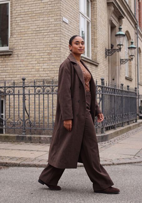 Bruine MSCH COPENHAGEN Mantel MSCHKEOLA SECILIA WOOL COAT - large