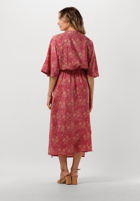 Roze SISSEL EDELBO Midi jurk BRENDA SILK WRAP DRESS - large