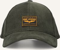 Olijf PME LEGEND Pet CORDUROY CAP WITH RUBBER BADGE - medium