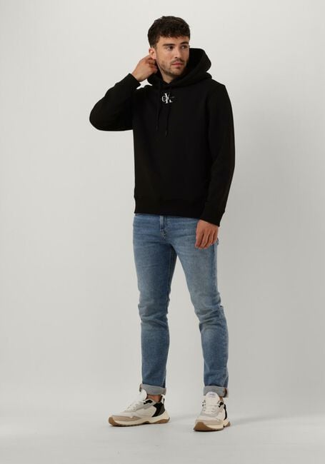 Zwarte CALVIN KLEIN Sweater MONOLOGO HOODIE - large