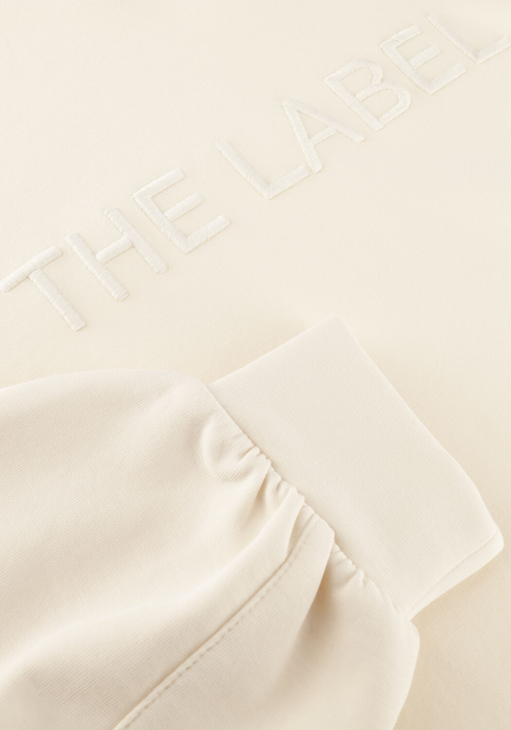 Creme ALIX THE LABEL Sweater LADIES KNITTED BALLOON SLEEVE SWEATER - large