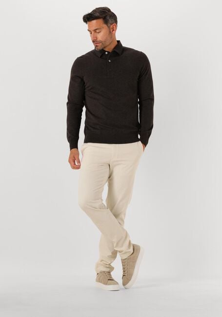 Bruine PROFUOMO Polo POLO ONEPIECE LS - large