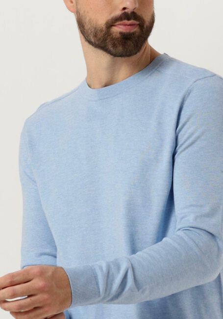 Lichtblauwe SELECTED HOMME Trui SLHBERG CREW NECK NOOS - large
