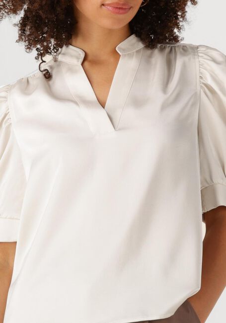 Gebroken wit NEO NOIR Blouses ROELLA HEAVY SATEEN BLOUSE - large